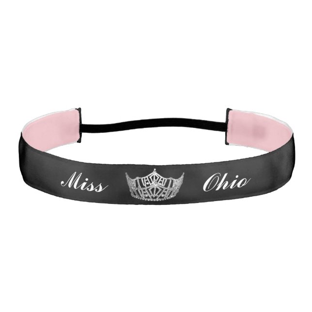 Pageant Crown Satin Headband (Front)