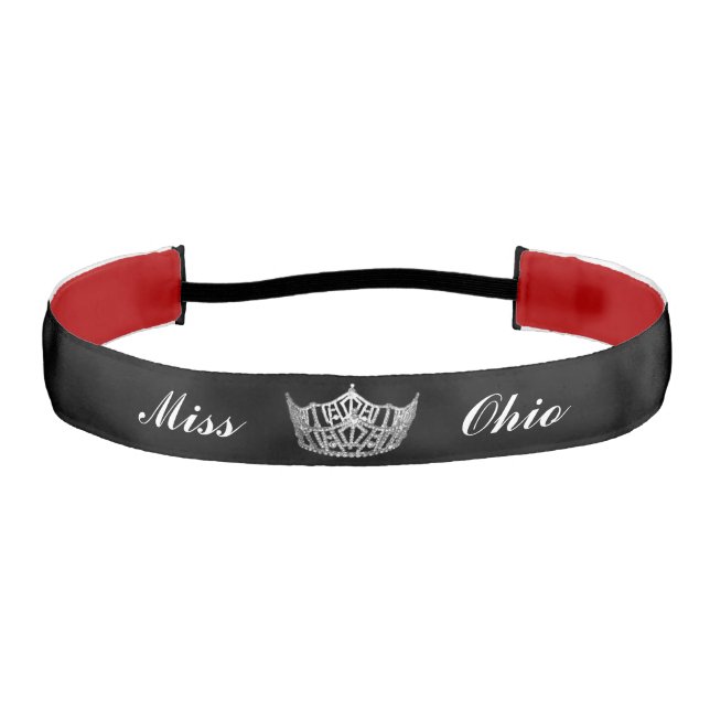 Pageant Crown Satin Headband (Front)