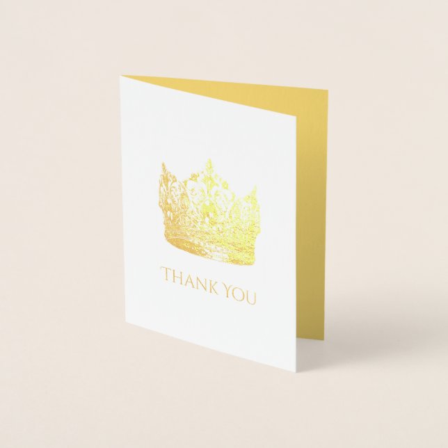 Pageant Crown Thank You Card (Front)