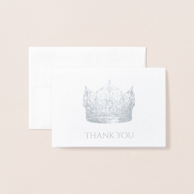 Pageant Crown Thank You Card (Front With Envelope)