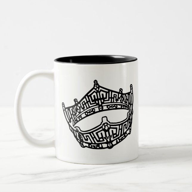 Pageant Crown Two-Tone Coffee Mug (Left)