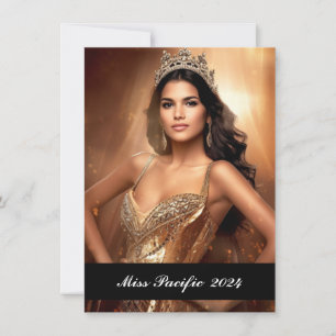 Pageant Custom Photo Card