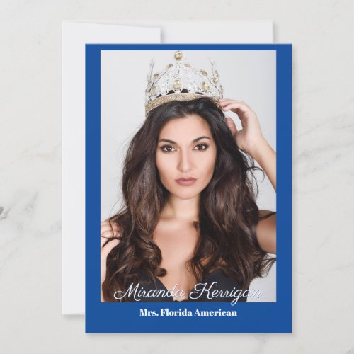Pageant Essentials Autograph Card Template