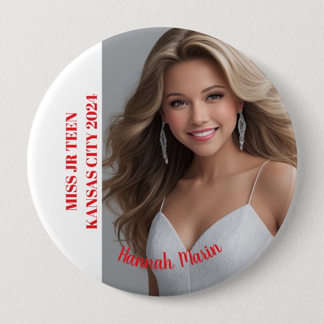 Pageant Essentials Button Pin (Front)