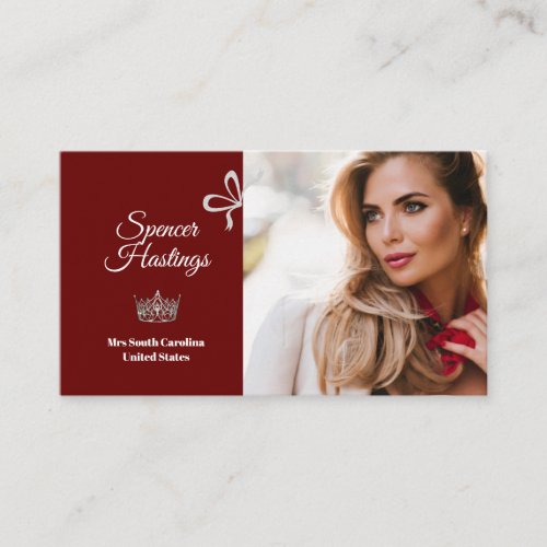 Pageant Essentials  Photo Business Card