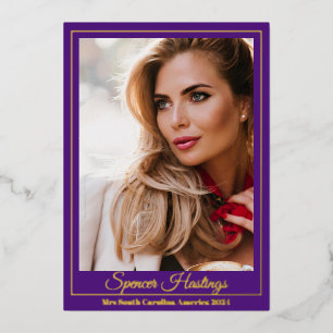 Pageant Essentials Promo Card Real Foil