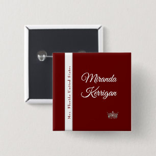 Pageant Essentials Sash Button Pin