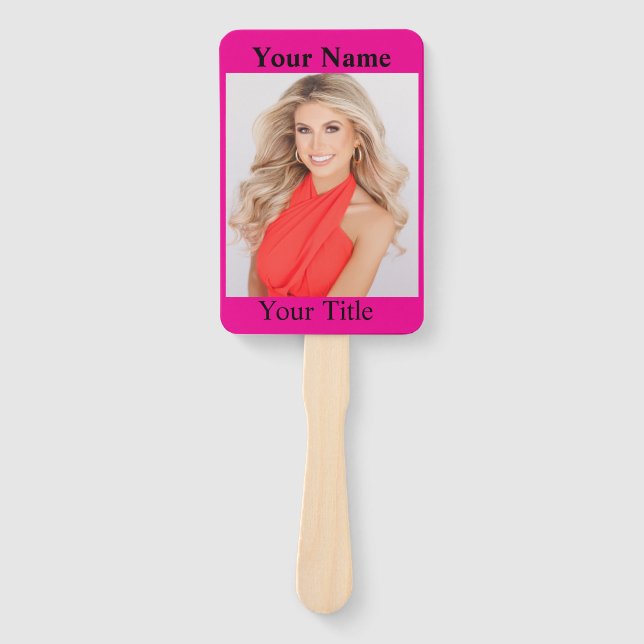 Pageant Fan - Pic on Stick! (Front)