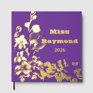 Pageant Foil Orchids Crown Scrapbook Foil Guest Book