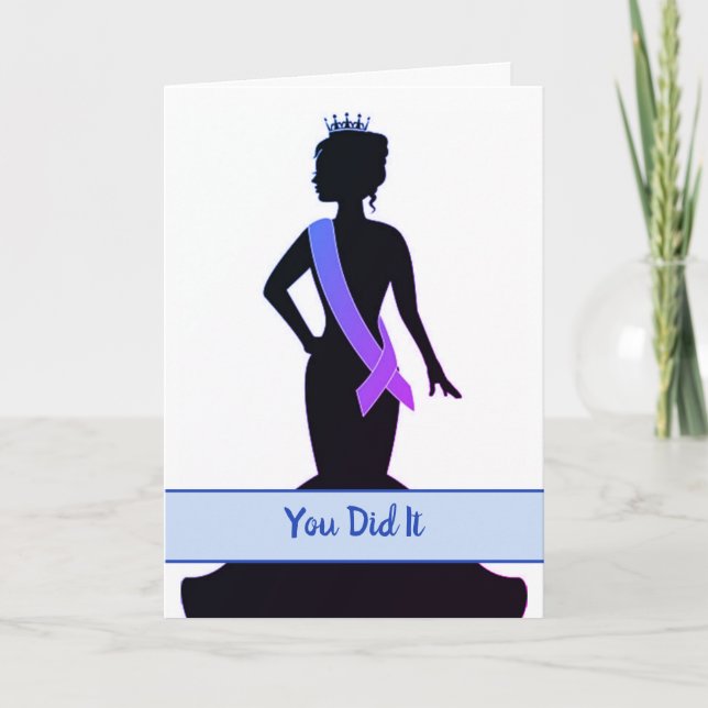 Pageant Greeting Card-Congratulations Card (Front)