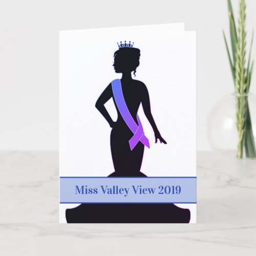 Pageant Greeting Card_Custom Announcement