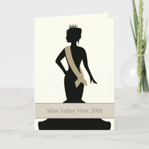 Pageant Greeting Card-Custom Announcement