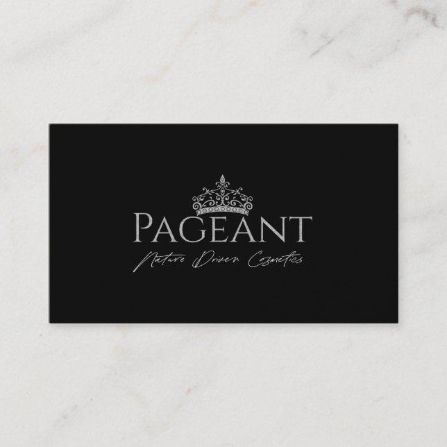 Pageant logo Valerie Business Card (Front)