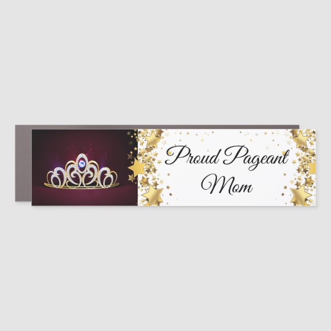 Pageant Mom Bumper  Car Magnet (Front)