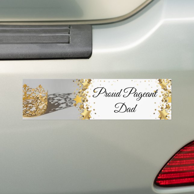 Pageant Mom Bumper Car Magnet Bumper Sticker (On Car)