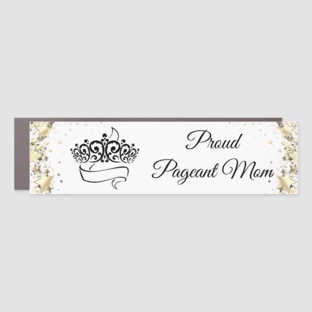 Pageant Mom Car Magnet (Front)