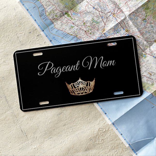 Pageant Mom License Plate (In Situ)