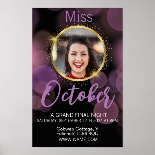 pageant  poster class invite work birthday