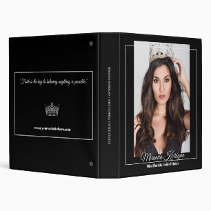 Pageant Prepper Notebook Custom Photo Pageants 3 Ring Binder