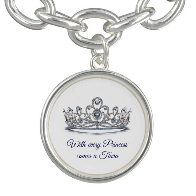 Pageant Princess Tiara Charm Bracelet (Design)