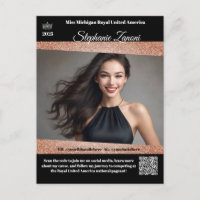 Pageant Promo Autograph Card | QR Code