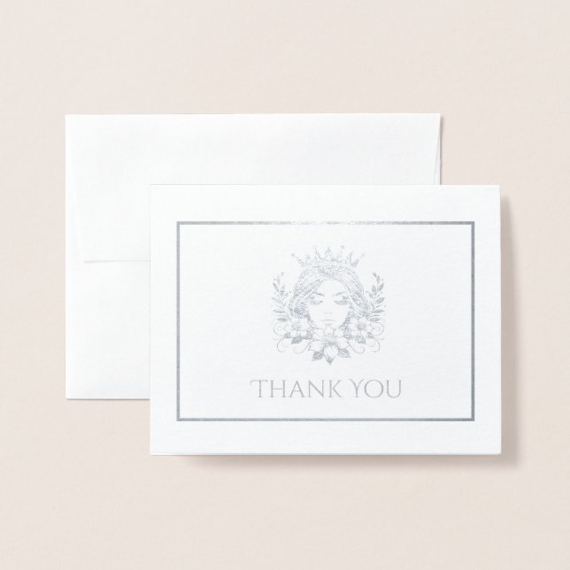 Pageant Queen Crown  Foil Card (Front With Envelope)