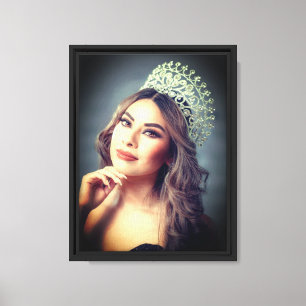 Pageant/Quinceanera Custom Portrait 9x12  Canvas Print