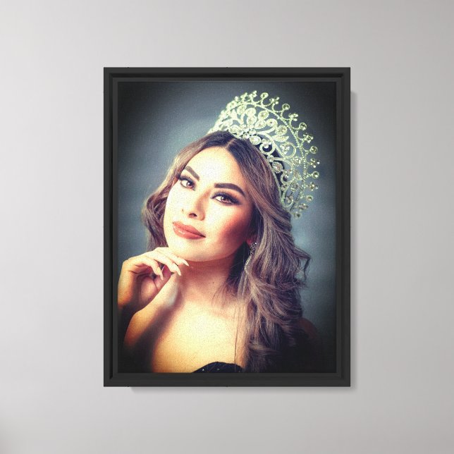 Pageant/Quinceanera Custom Portrait 9x12  Canvas Print (Front)
