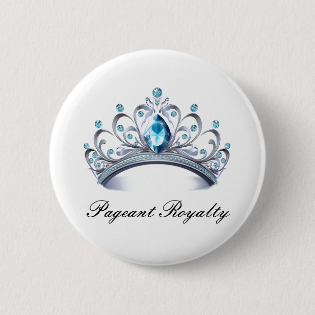 Pageant Royalty Button Pin (Front)