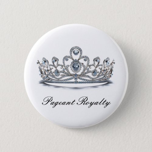 Pageant Royalty Button Pin