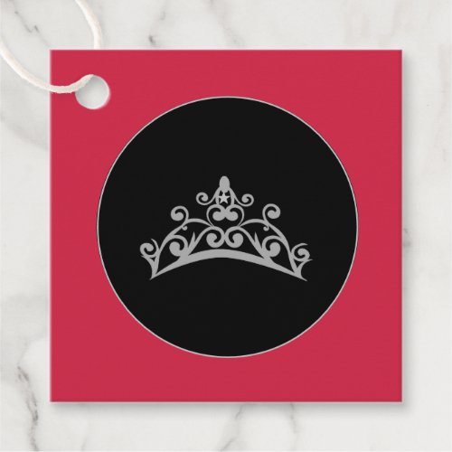 Pageant Tiara Crown Gift_FavorTag Favor Tags
