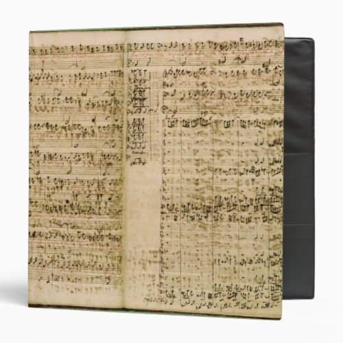 Pages from Score of the The Art of the Fugue Binder