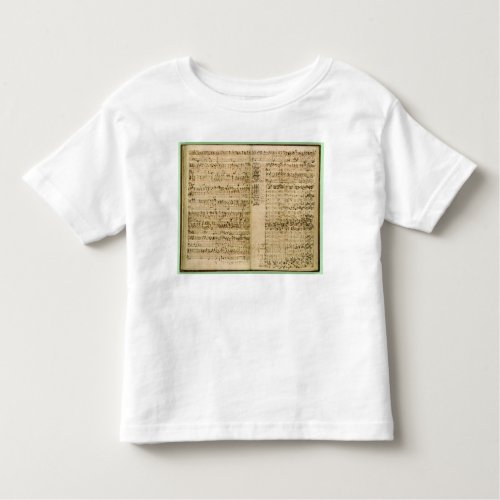 Pages from Score of the The Art of the Fugue Toddler T_shirt