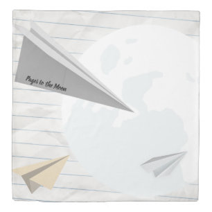 Pages to the Moon Duvet Cover