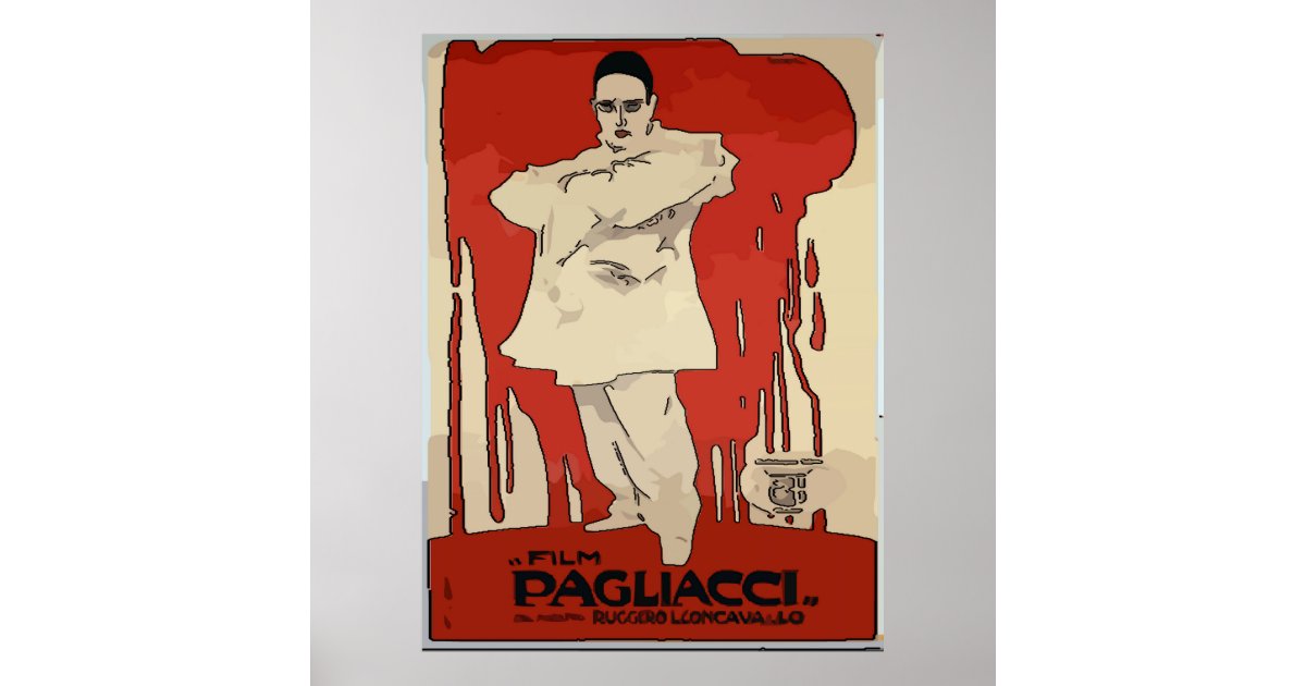 Pagliacci Vintage Opera Posters Poster Zazzle