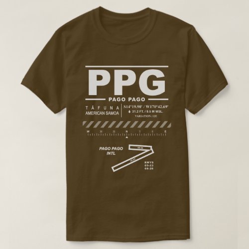 Pago Pago International Airport PPG T_Shirt