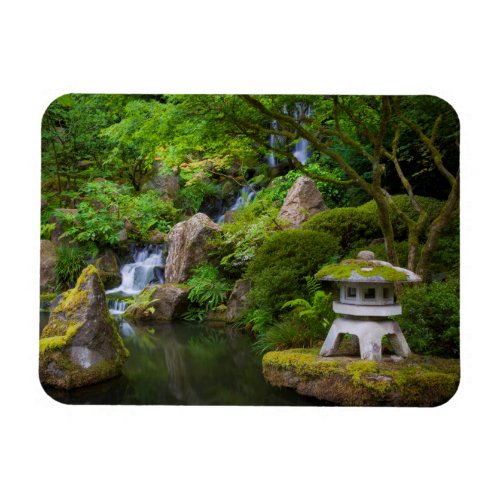 Pagoda and Pond in the Japanese Garden Magnet