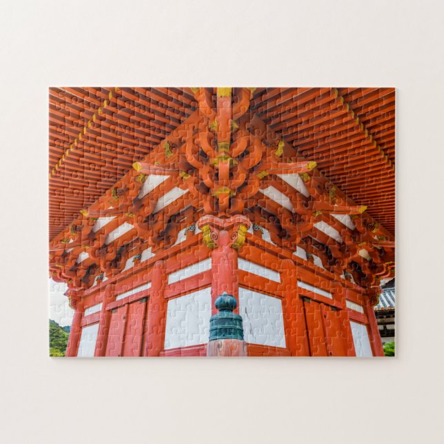 Pagoda bottom up perspective, Miyajima Jigsaw Puzzle (Horizontal)