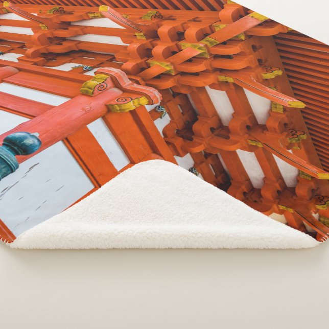 Pagoda bottom up perspective, Miyajima Sherpa Blanket (3/4)
