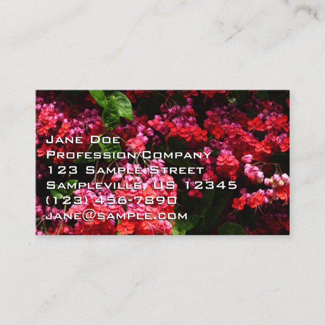 Pagoda Flowers Business Card (Front)