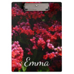Pagoda Flowers Colorful Red and Pink Clipboard