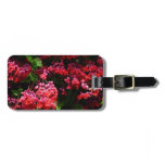 Pagoda Flowers Colorful Red and Pink Luggage Tag