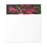 Pagoda Flowers Colorful Red and Pink Notepad