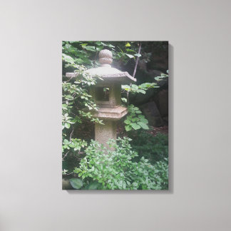 Pagoda Stone Statue Canvas Japanese Gardens Print
