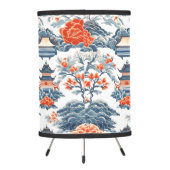 PAGODAS AND FLORAL TRIPOD LAMP (Back)
