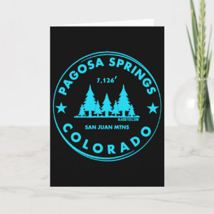 Pagosa Springs Colorado Mountain Town - Bluebird D Card