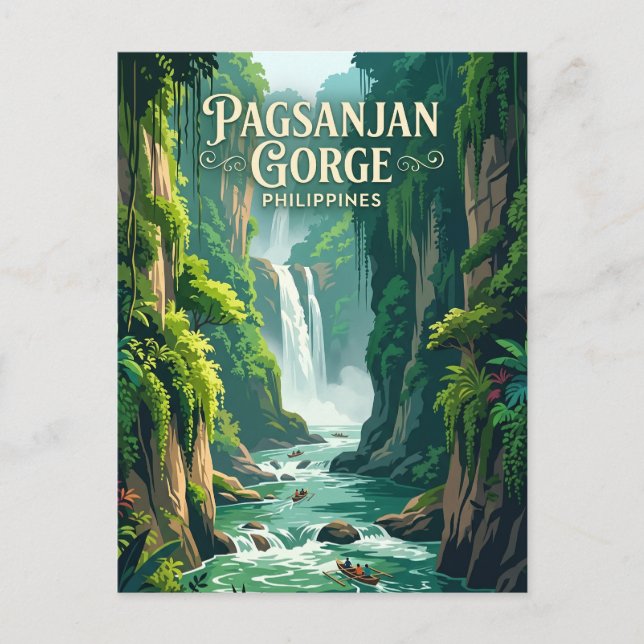 Pagsanjan Gorge National Park Philippines Postcard (Front)