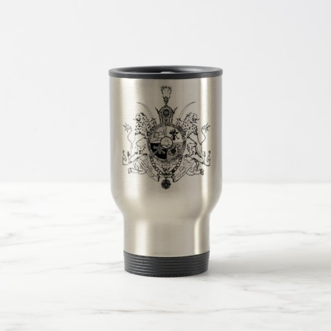 Pahlavi coat of Arms Travel Mug (Center)