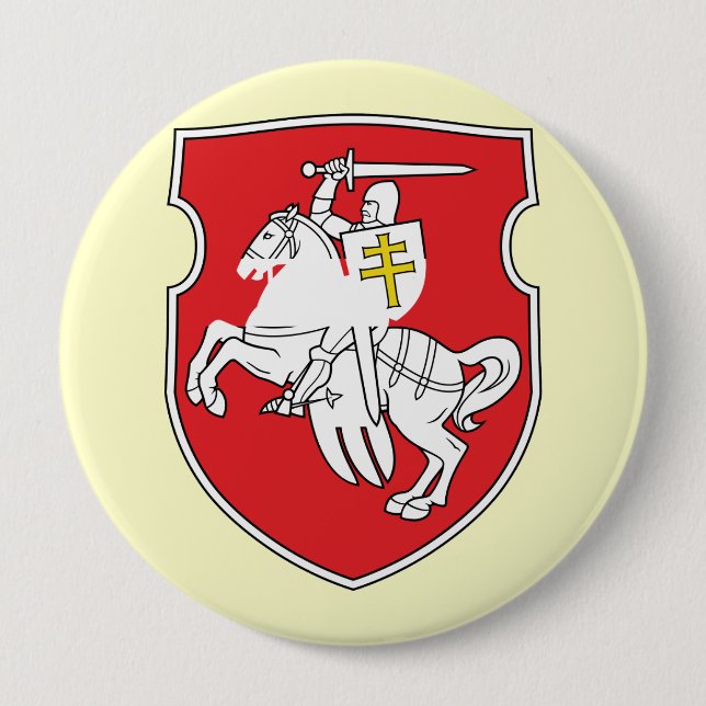 Pahonia, Belarus Pinback Button (Front)