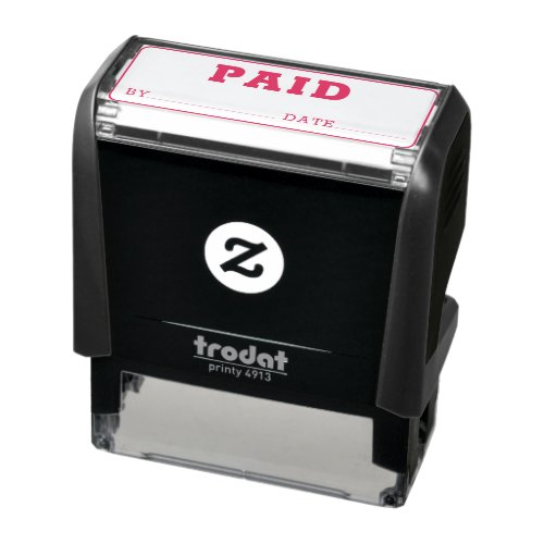 PAID Account Office Simple Business Cashier Self_inking Stamp